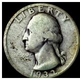 1932-D Silver Washington Quarter LIGHTLY  CIRCULA
