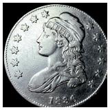 1836 Silver Capped Bust Half Dollar CHOICE AU