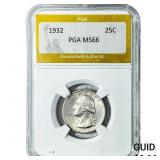1932 Washington Silver Quarter PGA MS66