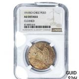1910-SO 1910-SO Chile Silver 1 Peso NGC AU Details