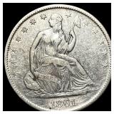 1861-O Silver Half Dollar NEARLY UNCIRCULATED