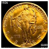 1926 Sesquincentennial $2.50 Gold Quarter Eagle GE