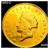 1855-O Rare Gold Dollar CLOSELY UNCIRCULATED