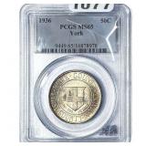 1936 York Half Dollar PCGS MS65