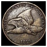 1858 Copper-Nickel Flying Eagle Cent LIGHTLY CIRCU