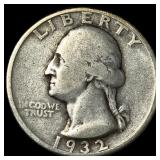 1932-D Silver Washington Quarter LIGHTLY CIRCULATE