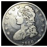1836 Silver Capped Bust Half Dollar LIGHTLY  CIRC