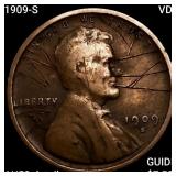 1909-S VDB Wheat Cent CHOICE AU