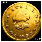 1849 Mormon $5 Gold CHOICE AU