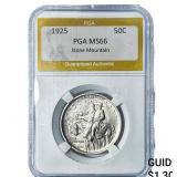 1925 Stone Mountain Half Dollar PGA MS66