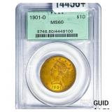 1901-O $10 Gold Eagle PCGS MS60