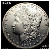 1892-S Morgan Silver Dollar CHOICE AU