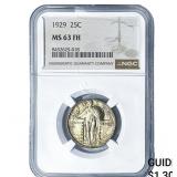 1929 Standing Liberty Quarter NGC MS63 FH