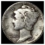 1921 Mercury Dime LIGHTLY CIRCULATED
