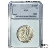 1941 Walking Liberty Half Dollar NNC MS66