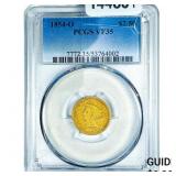 1854-O $2.50 Gold Quarter Eagle PCGS VF35