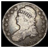 1819 Capped Bust Half Dollar LIGHTLY CIRCULATED