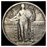 1917 Type 1 Standing Liberty Quarter NEARLY UNCIRC