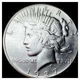 1927 Peace Silver Dollar CHOICE AU
