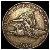 1858 Copper-Nickel Flying Eagle Cent LIGHTLY CIRCU