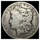 1891-CC Silver Morgan Dollar LIGHTLY CIRCULATED