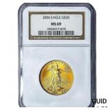 2006 $25 1/2oz Gold American Eagle NGC MS69