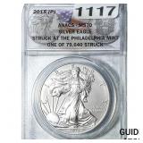 2015-P Silver Eagle ANACS MS70