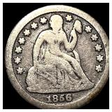 1856-O Silver Seated Liberty Dime LIGHTLY  CIRCUL