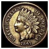 1861 Indian Head Cent CLOSELY UNCIRCULATED
