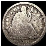 1840-O Silver Seated Liberty Half Dime NICELY  CI