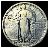 1917 Type 1 Silver Standing Liberty Quarter  HIGH