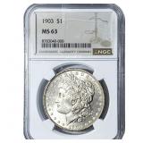 1903 Morgan Silver Dollar NGC MS63