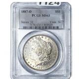 1887-O Morgan Silver Dollar PCGS MS63