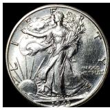 1943-D Silver Half Dollar Walking Liberty  UNCIRC