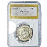 1923-S Monroe Half Dollar PGA MS66