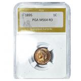 1895 Indian Head Cent PGA MS64 RD