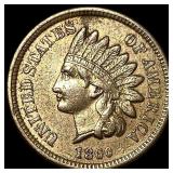 1860 POINTED BUST Copper-Nickel Indian Head  Cent