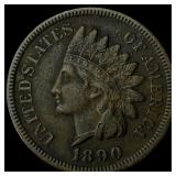 1890 Indian Head Cent CLOSELY UNCIRCULATED
