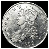 1829 Silver Capped Bust Half Dollar  UNCIRCULATED