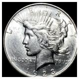 1923-D Silver Peace Dollar CHOICE BU