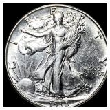 1938-D Silver Walking Liberty Half Dollar  UNCIRC