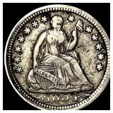 1854 Silver Seated Liberty Half Dime CLOSELY  UNC
