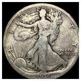 1916-D Silver Walking Liberty Half Dollar LIGHTLY
