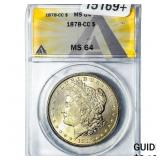 1878-CC Morgan Silver Dollar ANACS MS64