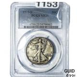 1929-S Walking Liberty Half Dollar PCGS VF25