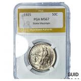 1925 Stone Mountain Half Dollar PGA MS67