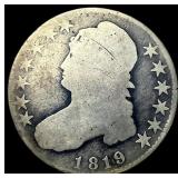 1819 Silver Capped Bust Half Dollar NICELY  CIRCU
