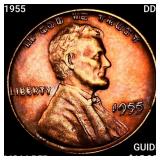 1955 DDO Wheat Cent CHOICE BU RD