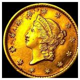 1854 $1 Gold Dollar Liberty Head Type 1  UNCIRCUL