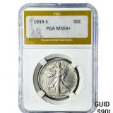 1939-S Walking Liberty Half Dollar PGA MS64+